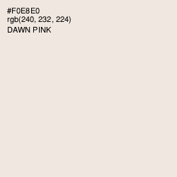#F0E8E0 - Dawn Pink Color Image